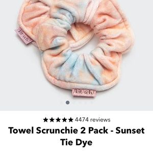 Kit.sch Towel Scrunchie 2 Pack - Sunset Tie Dye
